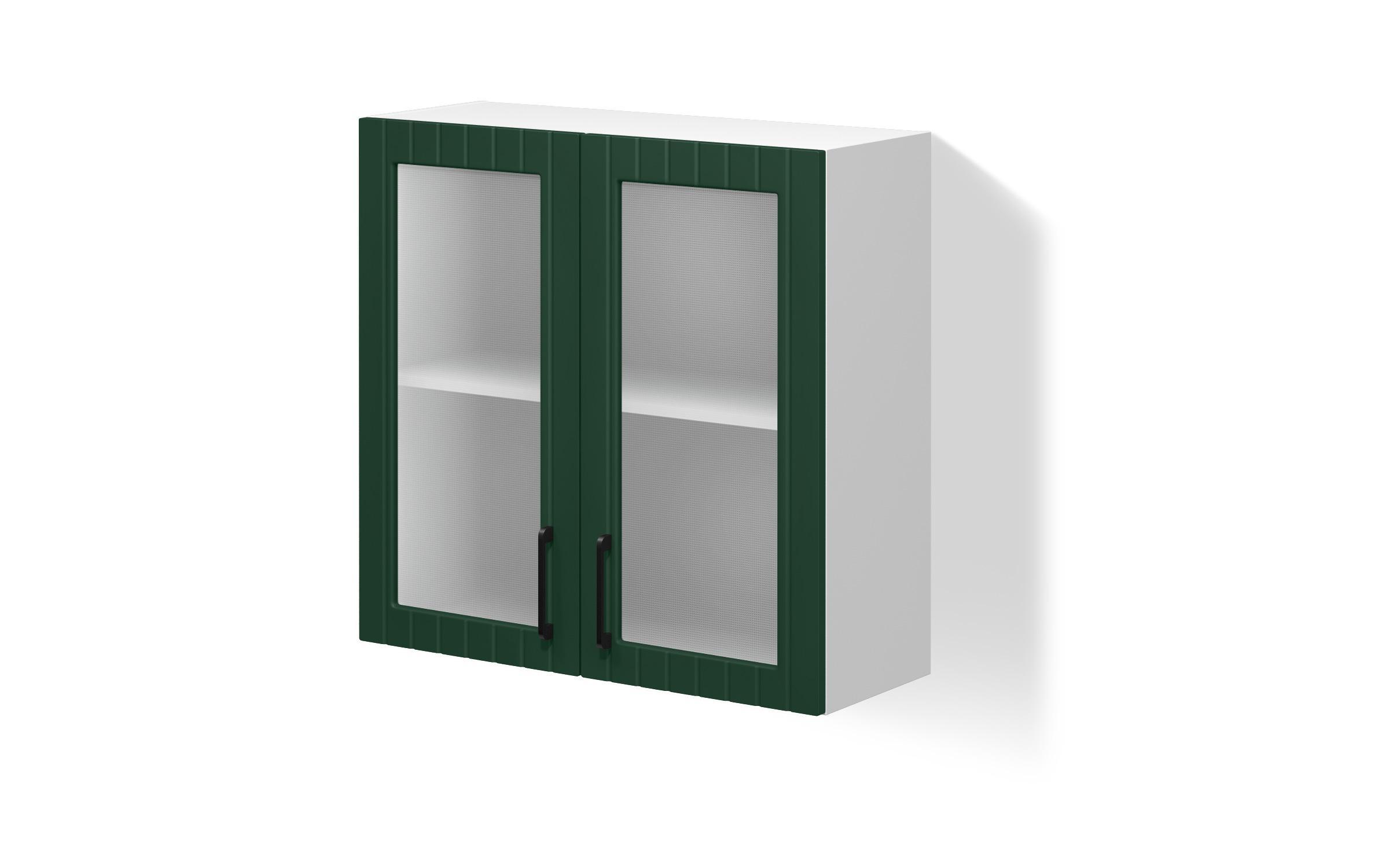 Кујнски шкаф витрина Ава 43, зелена  1